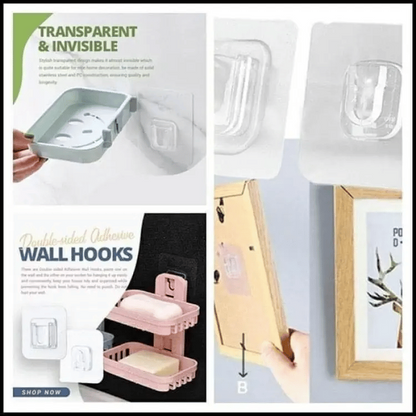 Transparent Double-sided Adhesive Wall Hooks