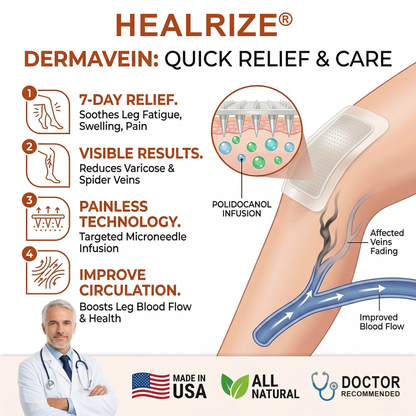 🇺🇸🔗𝑯𝒆𝒂𝒍𝒓𝒊𝒛𝒆® 𝗗𝗲𝗿𝗺𝗮𝗩𝗲𝗶𝗻 𝗠𝗶𝗰𝗿𝗼𝗻𝗲𝗲𝗱𝗹𝗲 𝗣𝗮𝘁𝗰𝗵⚡𝘐𝘯𝘴𝘵𝘢𝘯𝘵 𝘙𝘦𝘭𝘪𝘦𝘧, 𝘓𝘰𝘯𝘨-𝘛𝘦𝘳𝘮 𝘙𝘦𝘴𝘶𝘭𝘵𝘴