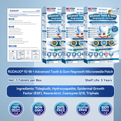 𝐏𝐡𝐲𝐬𝐢𝐜𝐢𝐚𝐧-𝐅𝐨𝐫𝐦𝐮𝐥𝐚𝐭𝐞𝐝 |𝐑𝐔𝐃𝐀𝐔𝐎® 𝟏𝟎-𝐈𝐍-𝟏 𝐀𝐝𝐯𝐚𝐧𝐜𝐞𝐝 𝐓𝐨𝐨𝐭𝐡 & 𝐆𝐮𝐦 𝐑𝐞𝐠𝐫𝐨𝐰𝐭𝐡 𝐌𝐢𝐜𝐫𝐨𝐧𝐞𝐞𝐝𝐥𝐞 𝐏𝐚𝐭𝐜𝐡