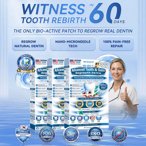 𝐏𝐡𝐲𝐬𝐢𝐜𝐢𝐚𝐧-𝐅𝐨𝐫𝐦𝐮𝐥𝐚𝐭𝐞𝐝 |𝐑𝐔𝐃𝐀𝐔𝐎® 𝟏𝟎-𝐈𝐍-𝟏 𝐀𝐝𝐯𝐚𝐧𝐜𝐞𝐝 𝐓𝐨𝐨𝐭𝐡 & 𝐆𝐮𝐦 𝐑𝐞𝐠𝐫𝐨𝐰𝐭𝐡 𝐌𝐢𝐜𝐫𝐨𝐧𝐞𝐞𝐝𝐥𝐞 𝐏𝐚𝐭𝐜𝐡