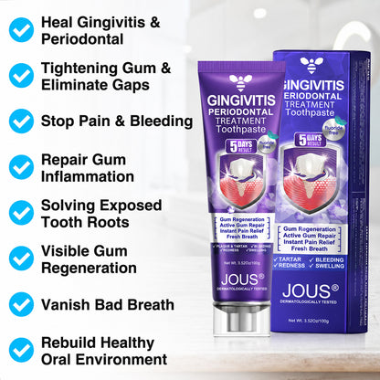 🦷JOUS® VioCore ✨ Bee Venom Gingivitis & Periodontitis Treatment Toothpaste