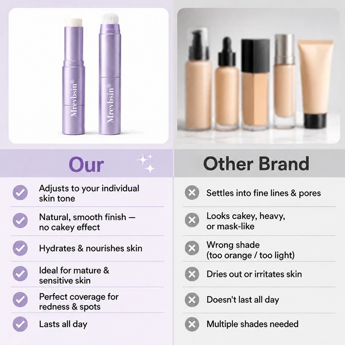 Mrevbsin® Color Changing Foundation Stick — image 09